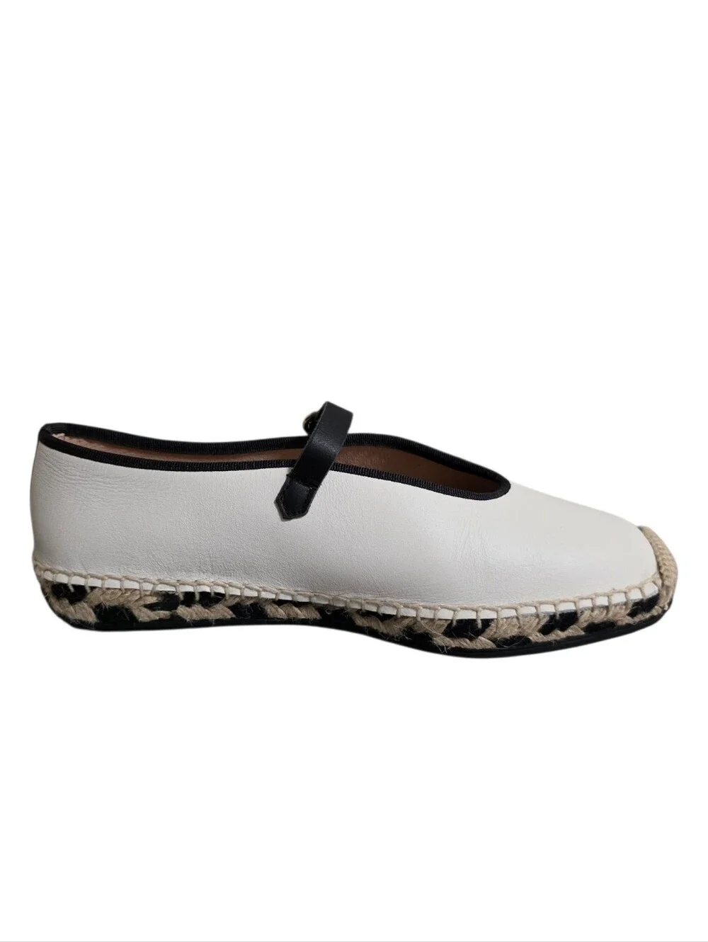 J. Crew Mary Jane Espadrilles in White Size 6